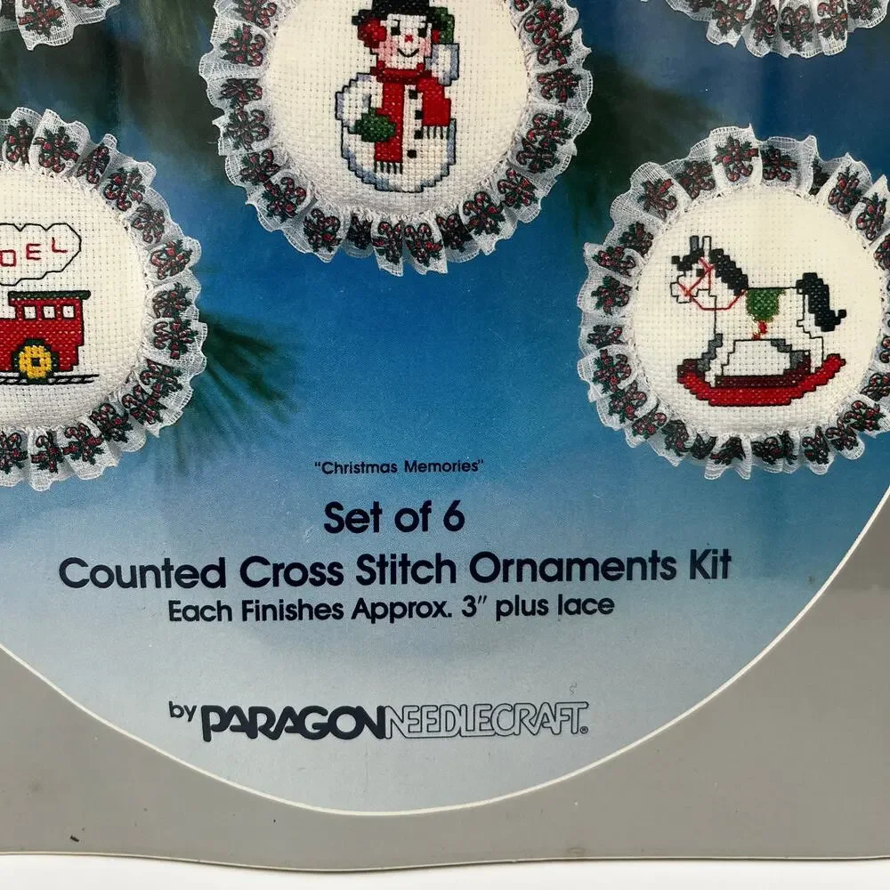 Paragon Needlecraft The Christmas Collection Counted Cross Stitch Ornaments Kit